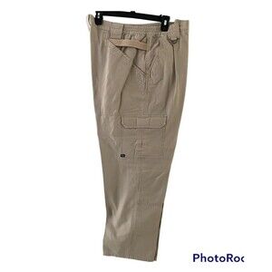 5.11 Tactical Pants Mens 38x30 Khaki Cargo Straight Cotton 74251 Tag 40x30